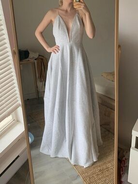 Handmade Gray Sweatpant Gown